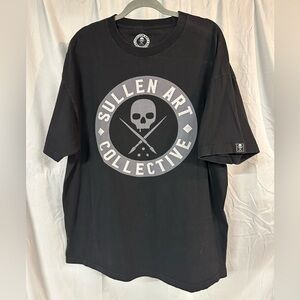 Sullen Art Collective Men's Black Logo Graphic Tee